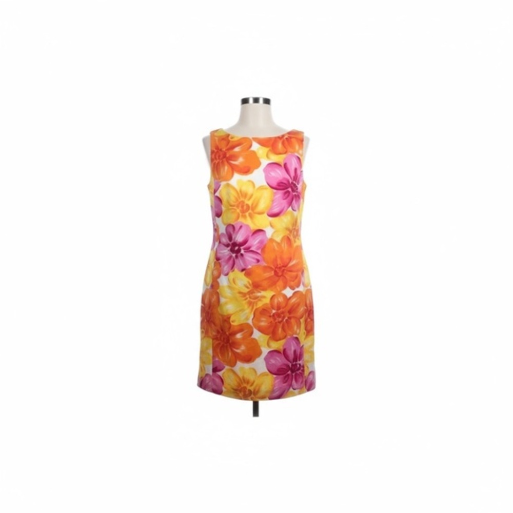 NWT Adrienne Vittadini 6 sleeveless Floral Dress-Italian inspired brand.